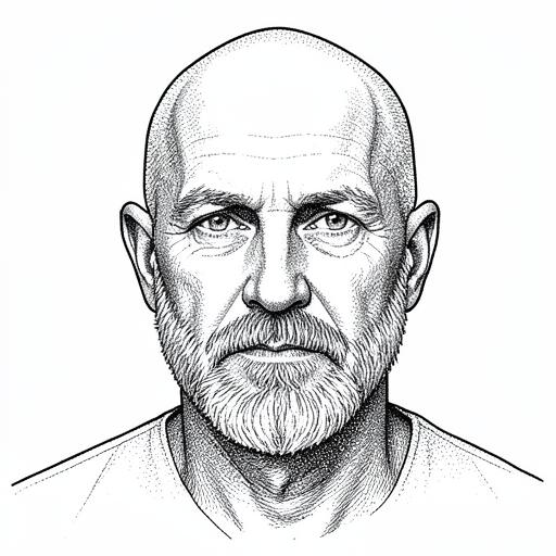 Illustrated portrait representing Alan Petrov, The Data Geek