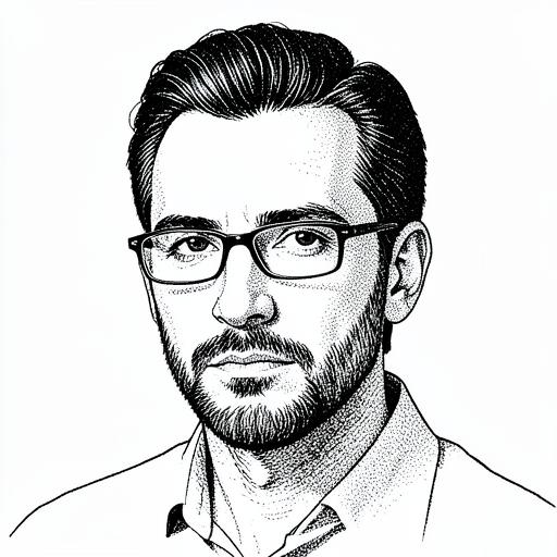 Illustrated portrait representing Jonah Reyes, The Policy Geek