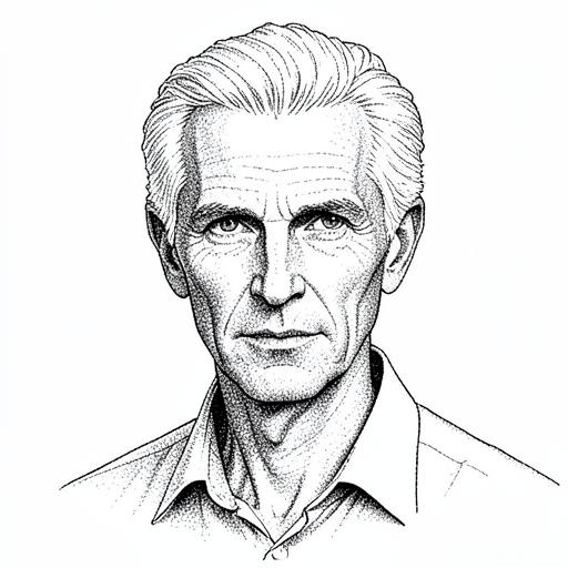 Illustrated portrait representing Hugh Lambert, The Pricing Geek
