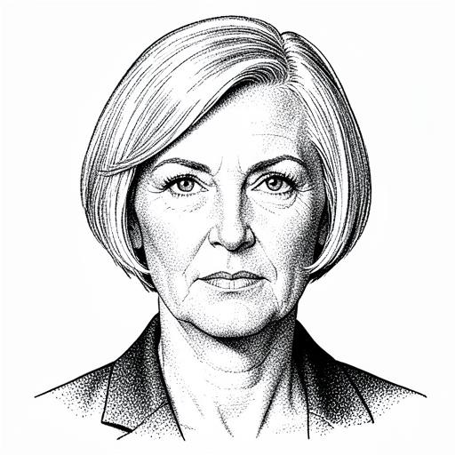 Illustrated portrait representing Claire Bennington, The RevOps Geek