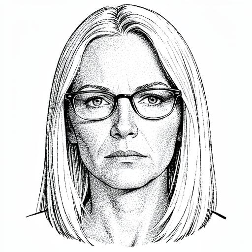 Illustrated portrait representing Ruth Kellerman, The Security Geek